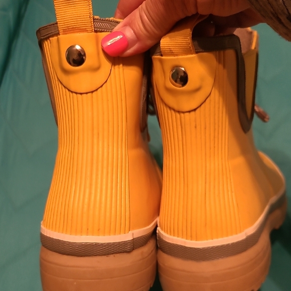 Sunny Yellow Women's Rain Boots - Picture 2 of 6
